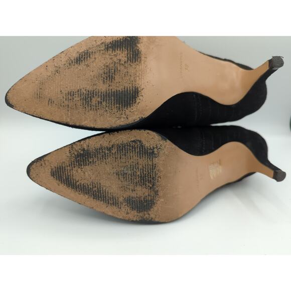 Ivylee Copenhagen Black Suede Pull On Ankle Boots Size EU38 (US7.5-8) - Picture 8 of 10